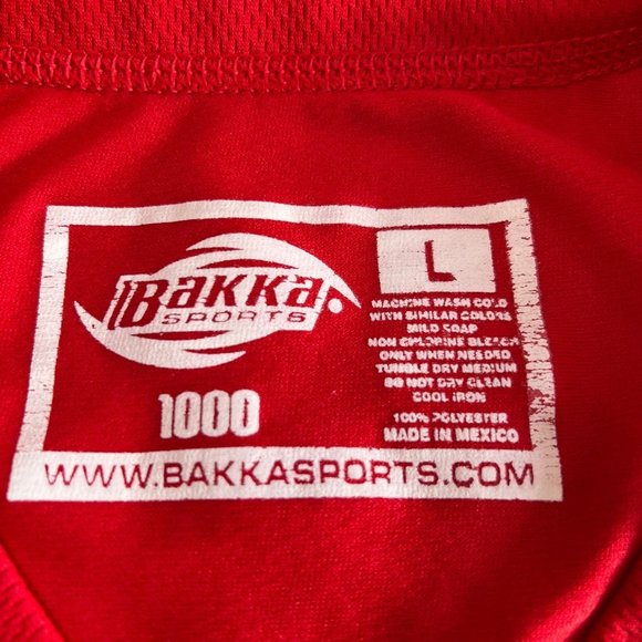 Los Angeles LA Ice Red Hockey Jersey Size LG #10 BAKKA Sports - Picture 3 of 12
